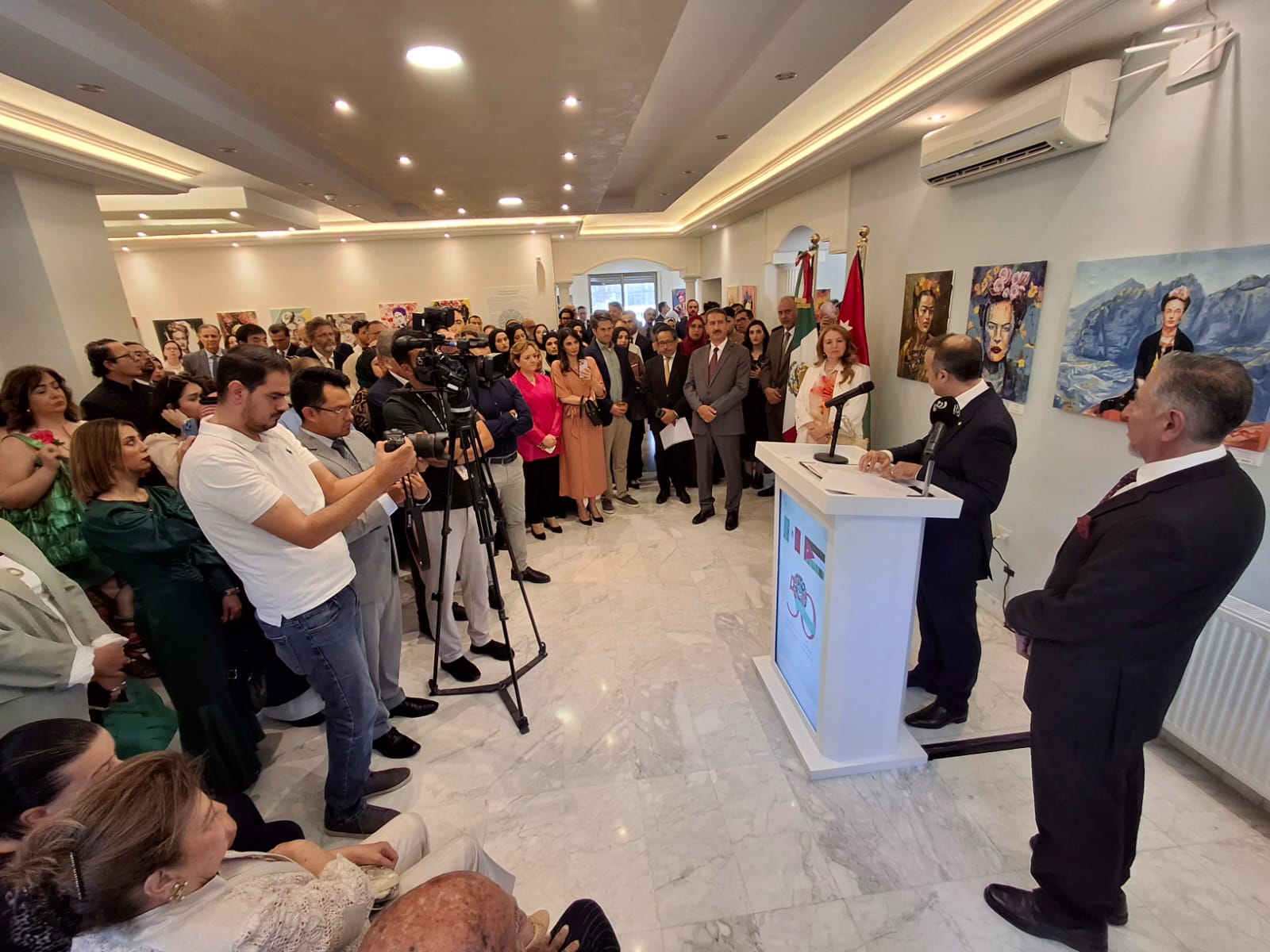 Yarmouk Arts participates in an art exhibition marking the 50th anniversary of Jordanian-Mexican relations.
