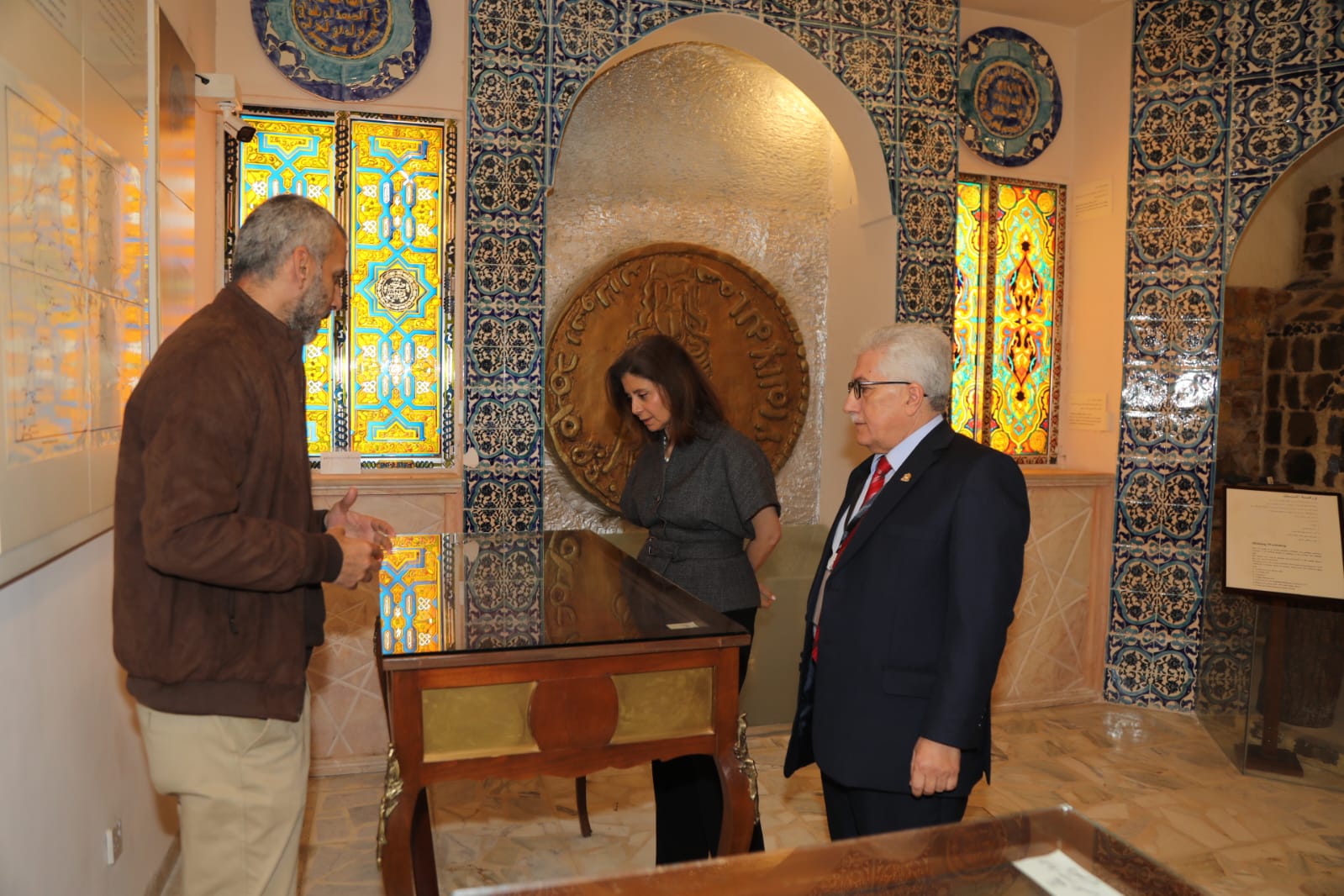 الأميرة دانا فراس تزور "قاعة المسكوكات" في جامعة اليرموك وتشيد بدورها في توثيق التاريخ الاقتصادي والحضاري الوطني